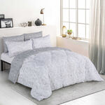Cottage 5 Pieces Microfiber Comforter Set Emboos Emblisshed Pillow Shams King Size 250×235 Cm image number 0