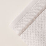 Boutique Blanche jaquard cotton small towel, white, 50*30cm image number 1