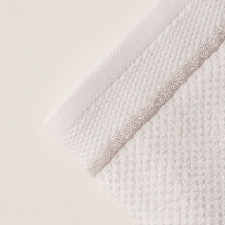 Boutique Blanche jaquard cotton small towel, white, 50*30cm