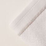 Boutique Blanche jaquard cotton small towel, white, 50*30cm image number 1