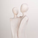Homez off white resin woman sculpture 14.8*9.7*38.2 cm image number 2