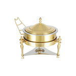 La Mesa Chaffing Dish With Side Hanger 5L Gold Colour image number 1