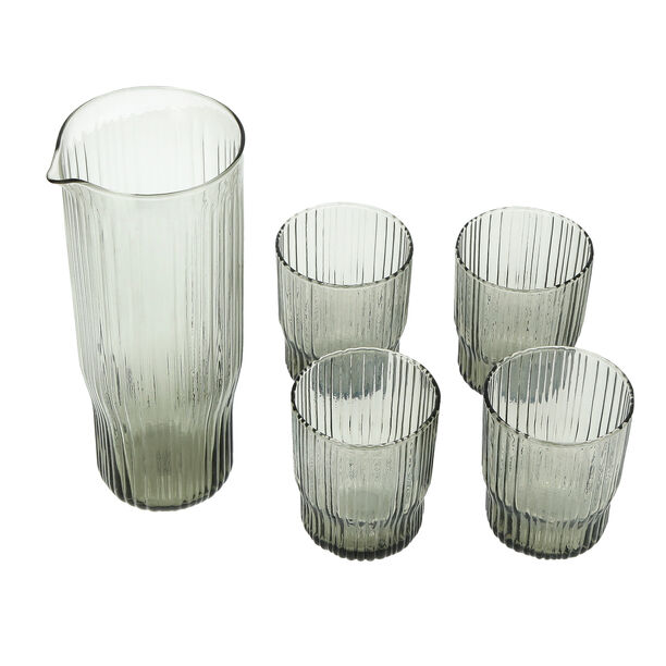 Drink Set 5 Pcs Smoke Col Tumbler 290Ml image number 3