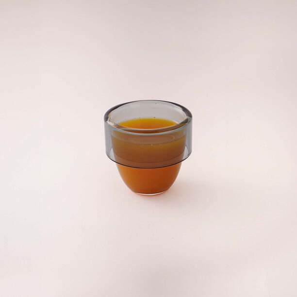 Dallaty white glass Saudi coffee cups set 6 pcs image number 3