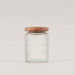 Alberto 3pcs glass canister set with acacia wooden lids image number 2