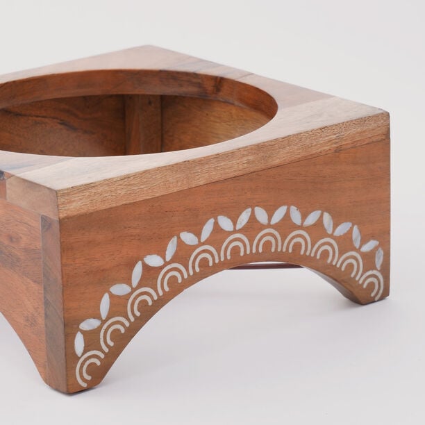 Pearl Collection La Mesa Bean Pot Steel With Wood Base, 42*25*21.5 cm image number 4