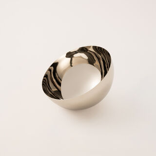 Oulfa silver steel nuts bowl