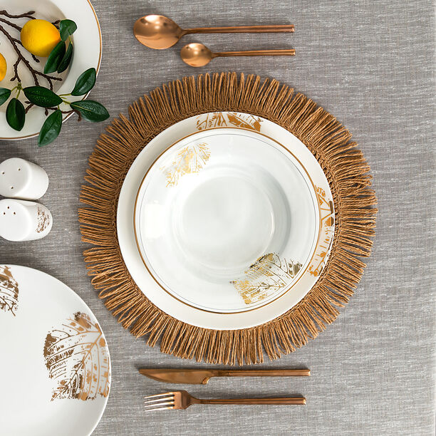 La Mesa white porcelain/glass 20 pc dinner set image number 7