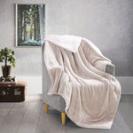 Cottage Flannel Sherpa Throw Soil image number 3