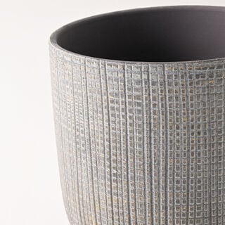 ديزاينرز ميد أصيص من الخزف، بني 17.5*20.5سم