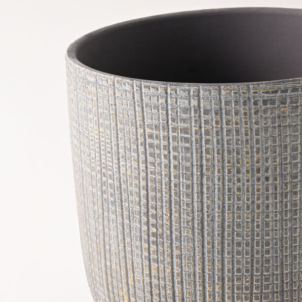 Designers made ceramic planter, brown 17.5*20.5cm image number 2