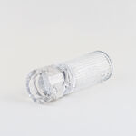 Homez candle holder glass clear 8.9*8.9*27.4 cm image number 2
