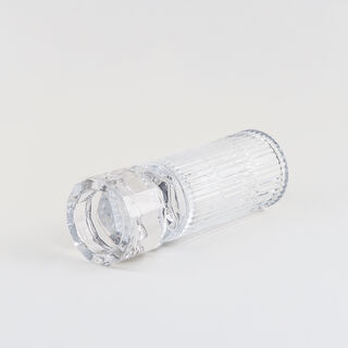 Homez candle holder glass clear 8.9*8.9*27.4 cm