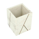 Trash Can Marble White image number 2