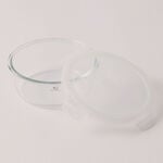 Alberto glass round food container 950ml with lid vent image number 1