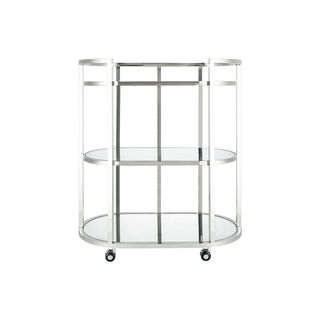 Trolley Ssteel Silver 3 Tier 75.5*43*90 cm