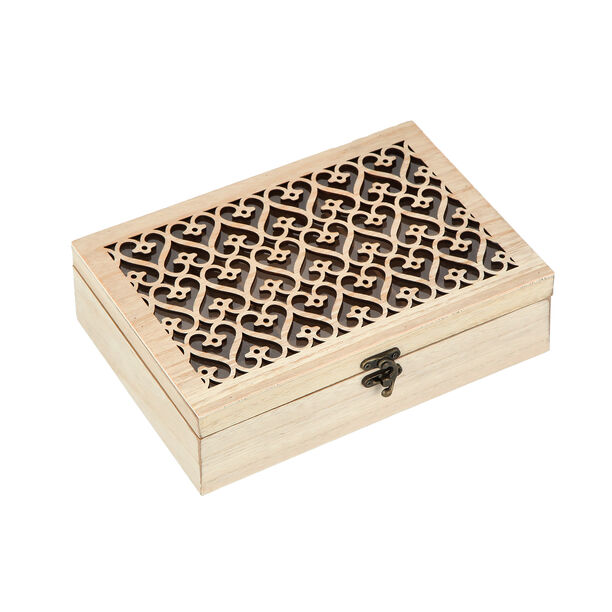 Tea Box With Key 6Sections image number 2
