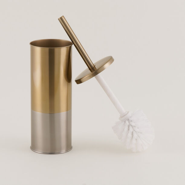 حامل فرشاة مرحاض هومز ستانلس ستيل ذهبي فاتح 40 سم image number 0