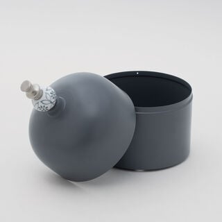 La Mesa Serving Pot Matt Grey, 15*15*21 Cm