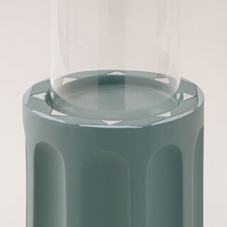 Homez Ceramic Candle Holder Taibah Collection, Green 15*10*10Cm