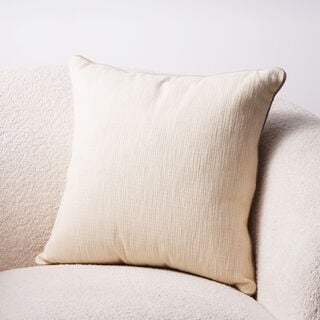 Boutique Blanche Woven Textured Cotton Cushion 45*45Cm