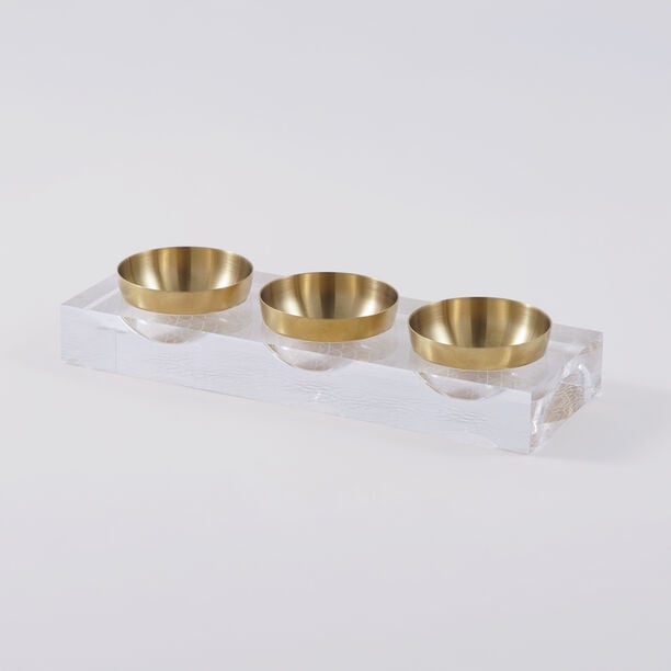 Luster Collection Dallaty Acrylic Nuts Bowl image number 2