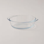 البرتو طاجن دائري بغطاء زجاج بروسليكات 1.5لتر image number 1