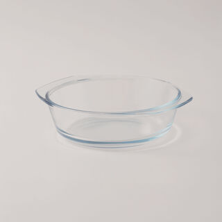 البرتو طاجن دائري بغطاء زجاج بروسليكات 1.5لتر