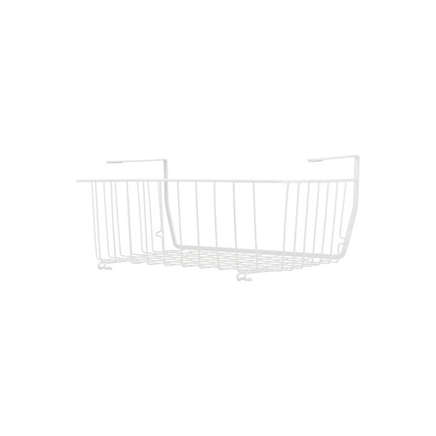 Alberto White Coated Over The Shelf Basket Rack image number 1