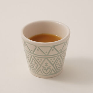 Dallaty Porcelain Coffee Cups Set 6Pcs, Green