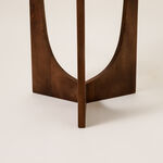 Homez wooden coffee table in brown 50*50*55cm image number 3