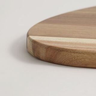 Alberto acacia wood cheese board with glass dome 40*24.5*16.3cm