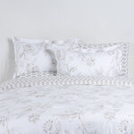 Cottage comfy floral 6pc comforter queen beige 200*240cm image number 1