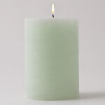 Homez pillar candle 7*10cm, green image number 0