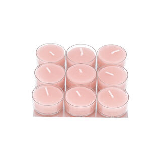 Tea Light Candle Scented Pink Set Of 9