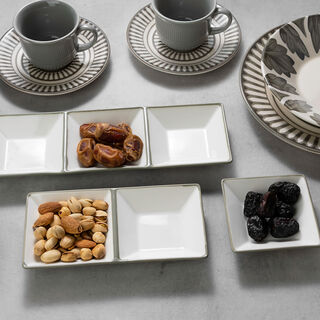 Rio Divided Section Plate Set 3 Pieces Green Glaze