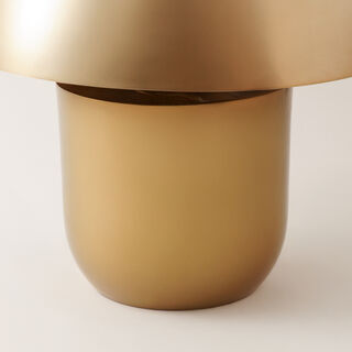 هومز مصباح طاولة دائري معدني، ذهبي 39*39*39سم