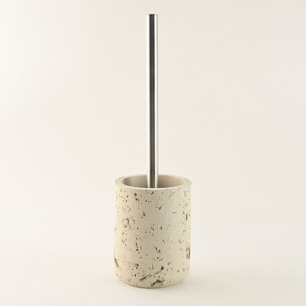 Homez Toilet Brush Holder With Stainless Steel Pole In Gold image number 0