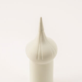Homez white ceramic Ramadan decoration 10.2*10.2*27.5 cm