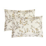 Unique home 6pc cream branches super king cotton comforter set 260*240cm image number 3