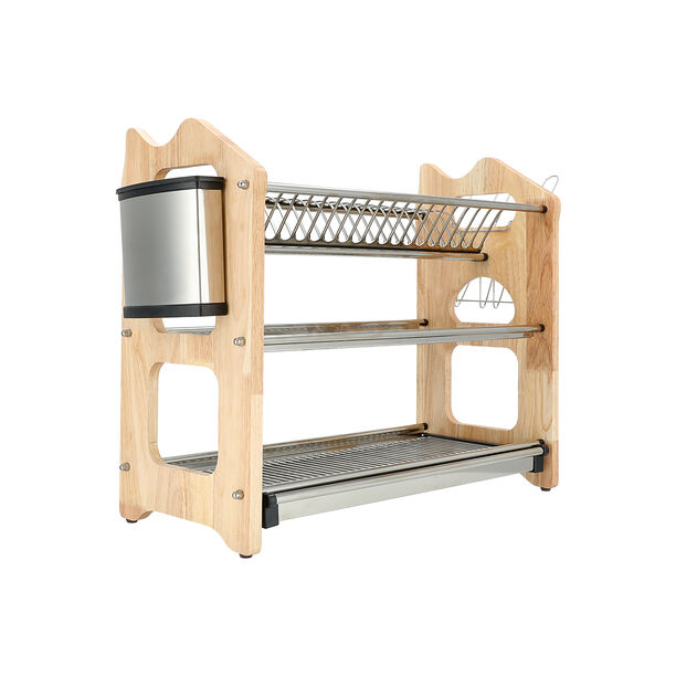 Alberto stainless steel 3 layers dish rack image number 2
