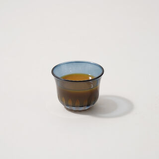 Dallaty glass 6pcs coffee cup set, blue
