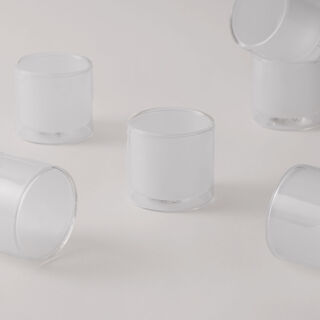 دلتي 6 قطع فناجين قهوة عربية زجاجية