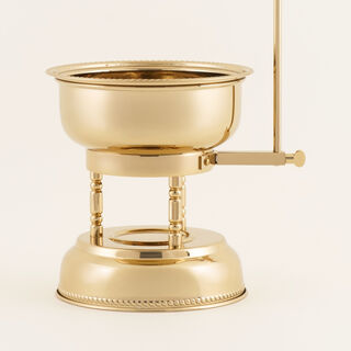 سخان طعام دائري لا ميسا ستانلس ستيل ذهبي سعة 1.5 لتر