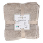 Boutique Blanche Beige 4 Piece Ultra Soft Hand Towel Set 50*100 Cm image number 2
