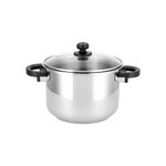 Alberto 2 pc stainless steel pressure cooker set with steam basket image number 2