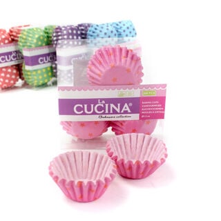 80 Pieces Cup Cake Forms Paper Printed 6.6Cm Assorted Designs