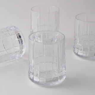 La Mesa set of glass tumbler 4pcs 10cm