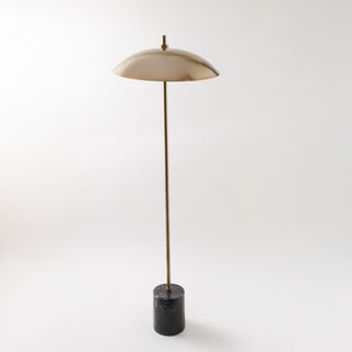 Homez Metal And Marble Floor Lamp, Gold 45*45*143Cm