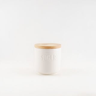 3 piece white porcelain canister set